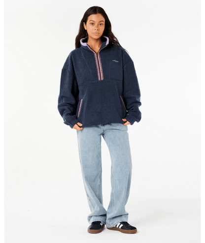 Rip Curl Neon Isles Retro Polar Fleece in NAVY