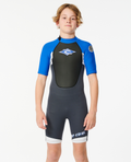 Rip Curl Omega 2mm Back Zip Springsuit in Blue