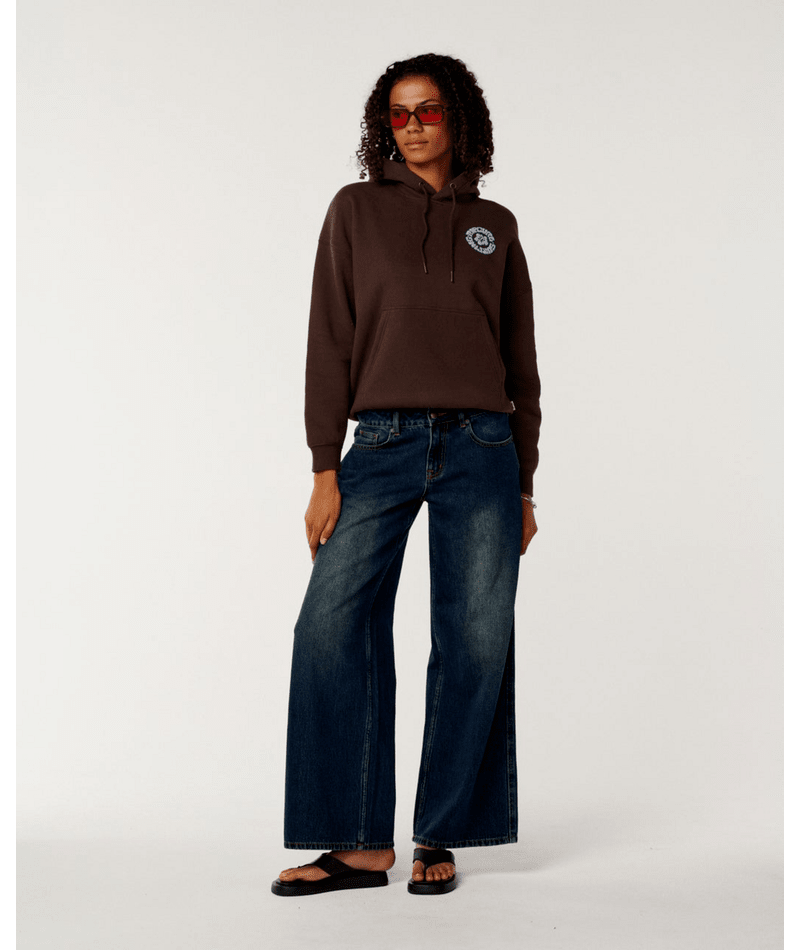 Rip Curl Surf Puff Heritage Hood P/P in Brown