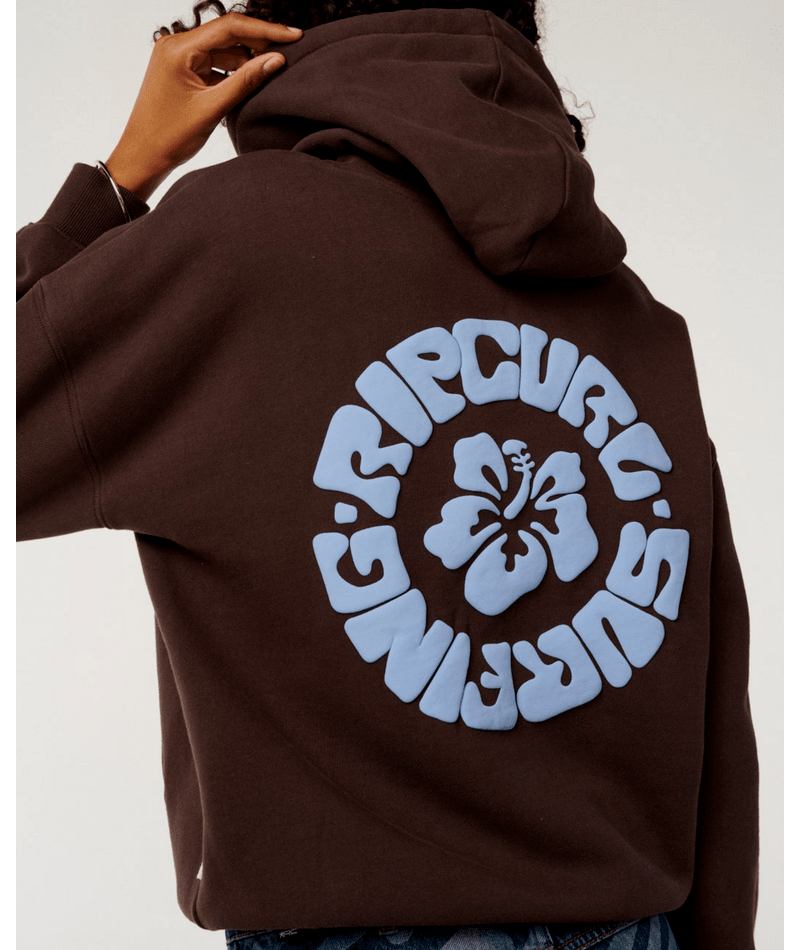 Rip Curl Surf Puff Heritage Hood P/P in Brown