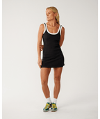 Rip Curl Retro Swell Mini Dress in WASHED BLACK