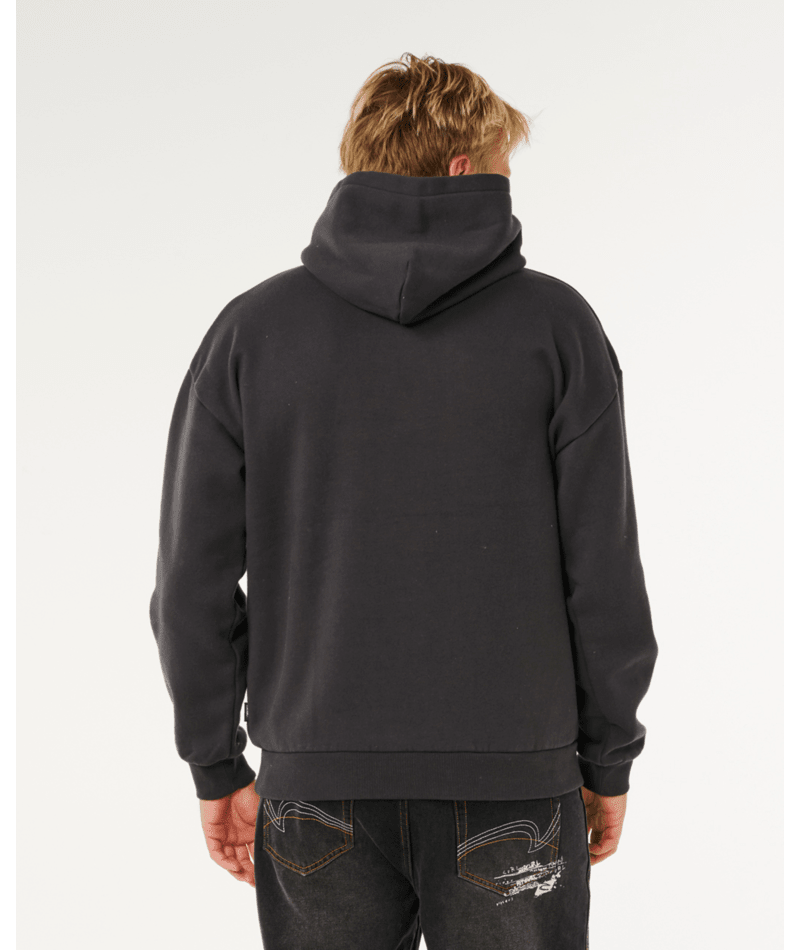 Rip Curl Medina Inner Visions Hood in WASHED BLACK