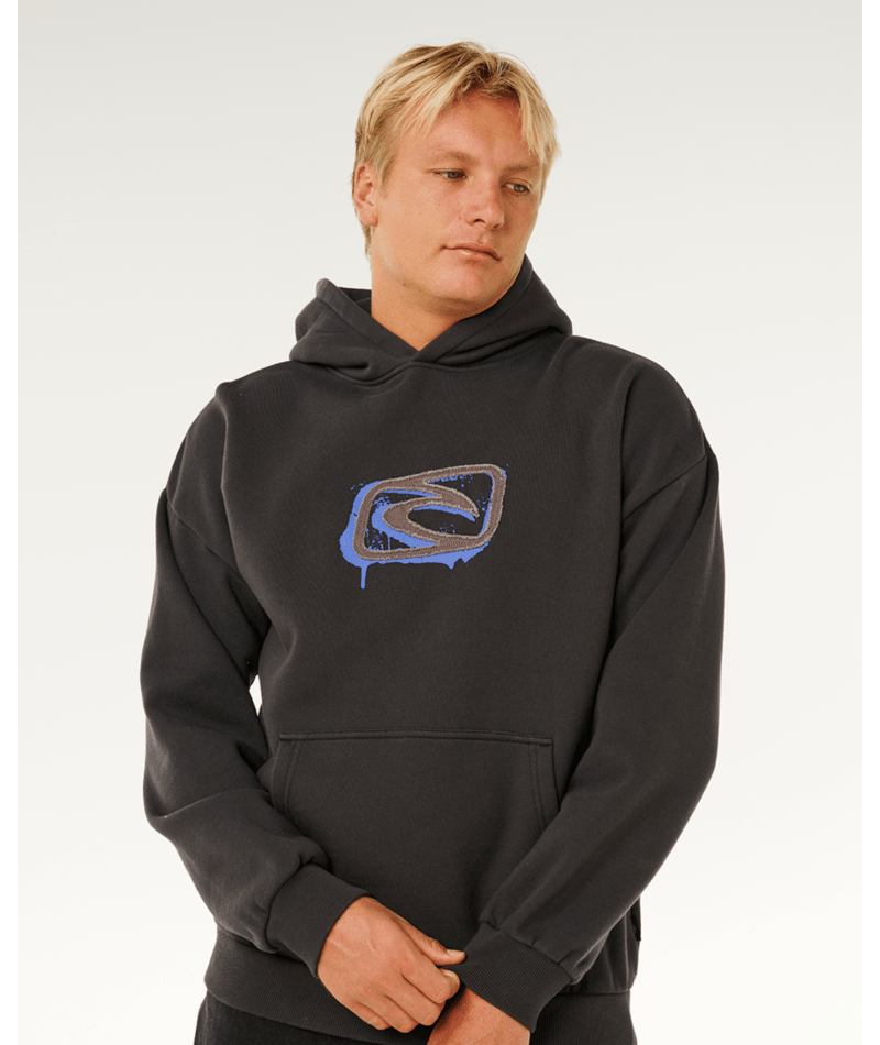 Rip Curl Medina Inner Visions Hood in WASHED BLACK