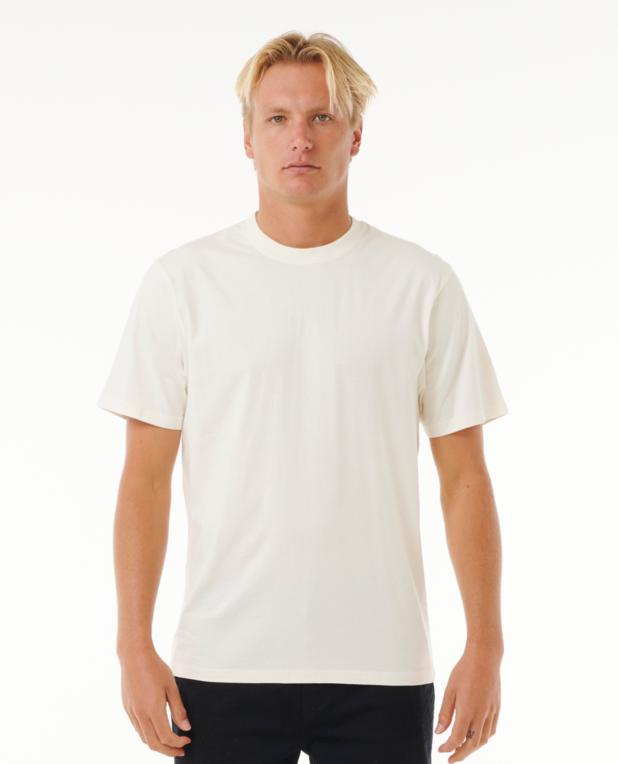 Rip Curl Plain Wash Tee in BONE
