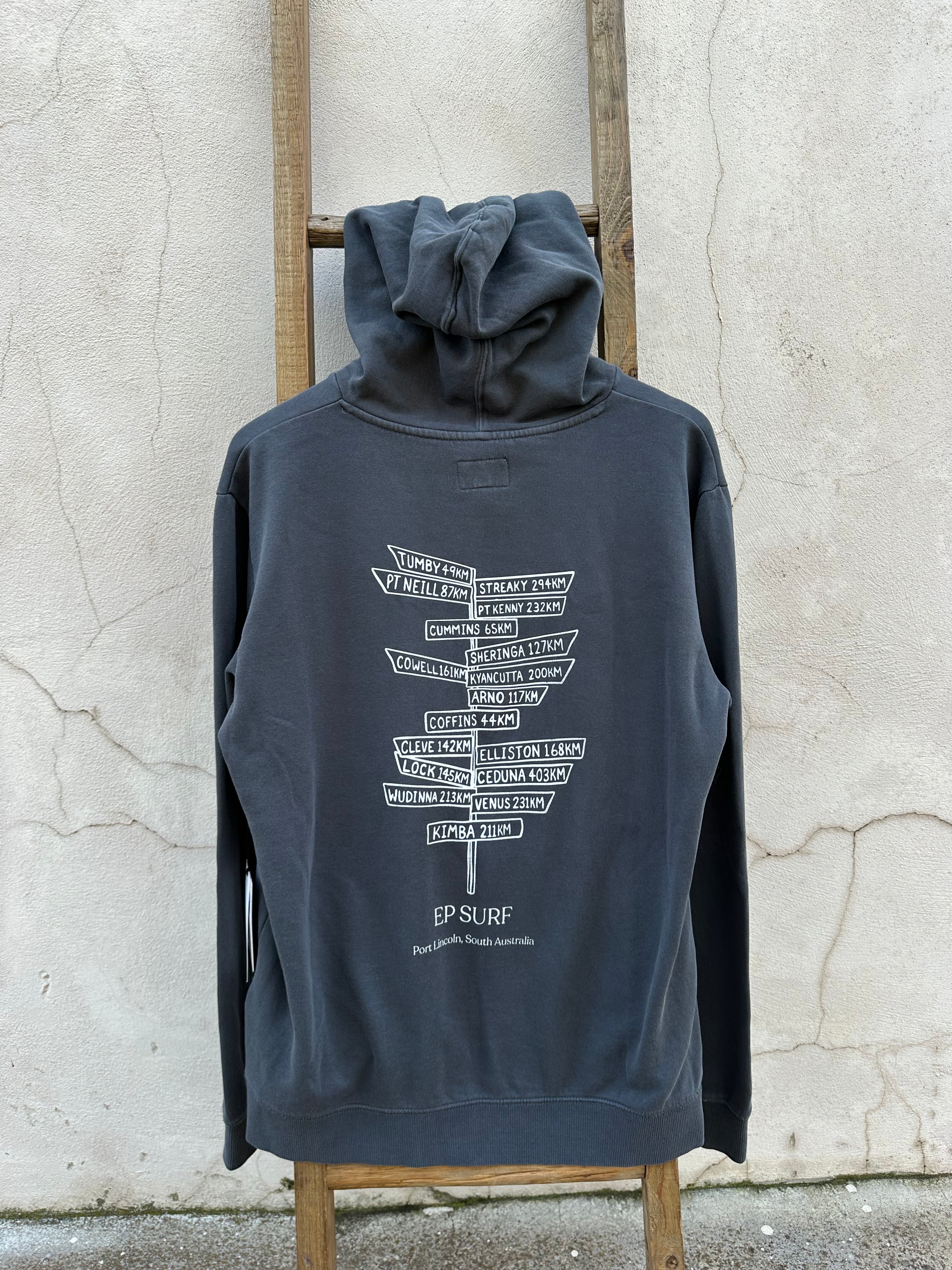 EP SURF Mens Signs Hoody - Washed Black