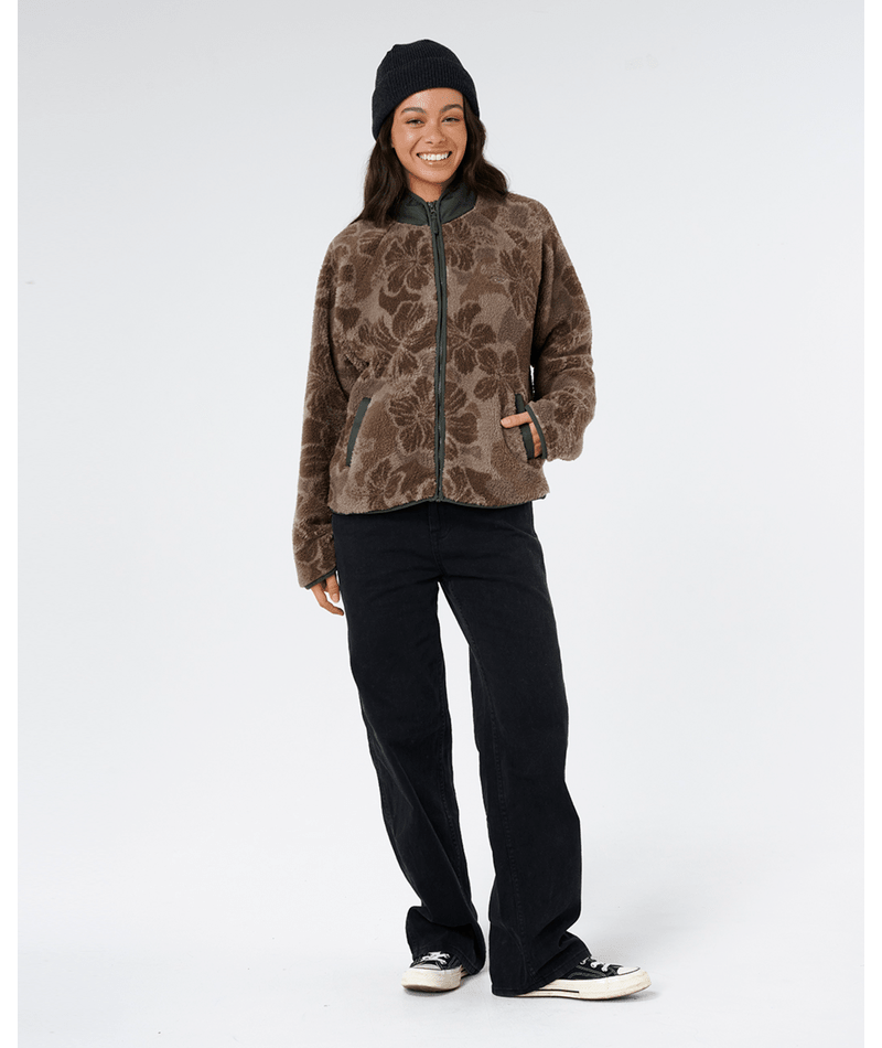 Rip Curl Half Moon Bay Polar Fleece in KHAKI