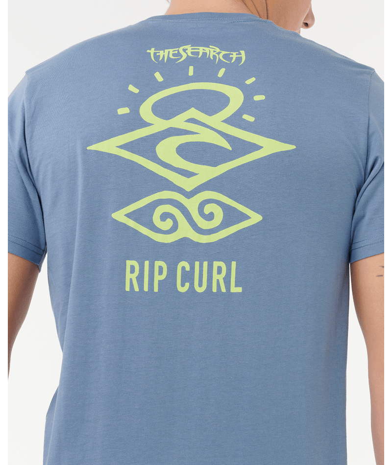 Rip Curl Search Icon Tee in BLUEFIN