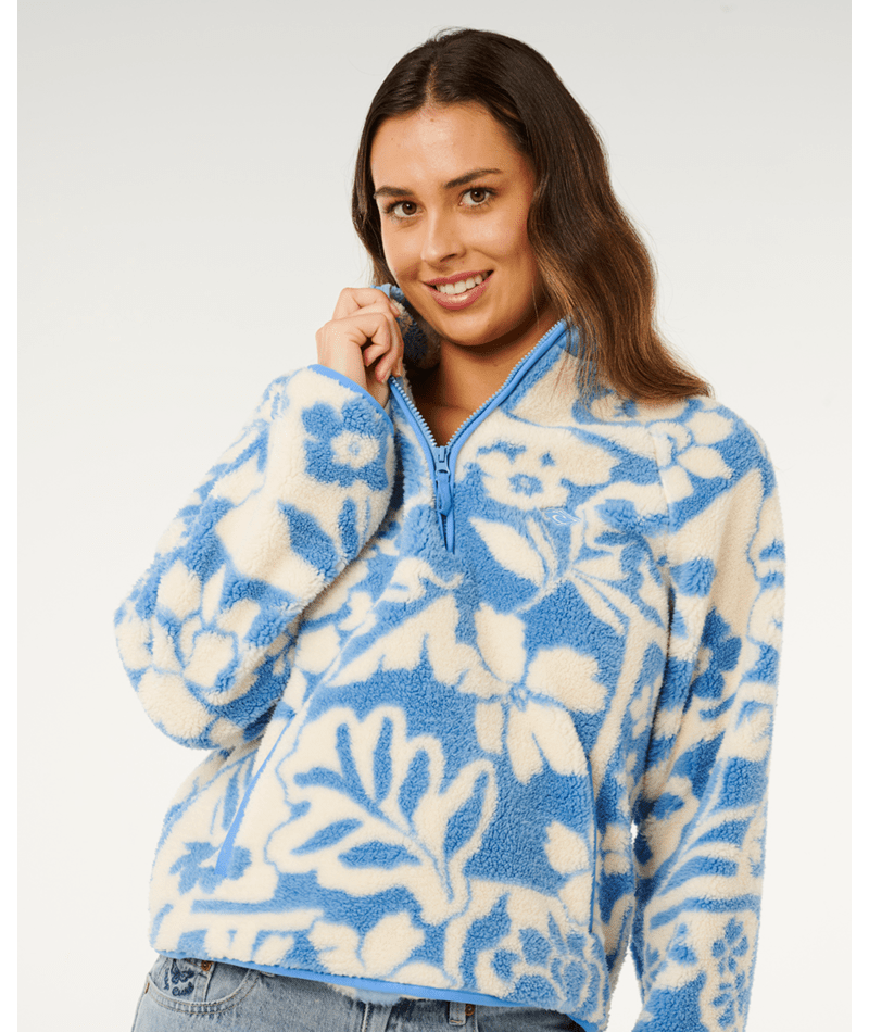 Rip Curl Party Pack Polar Fleece in BLUE