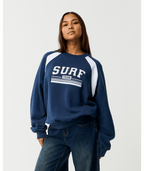 Rip Curl Retro Swell Oversized Crew in NAVY