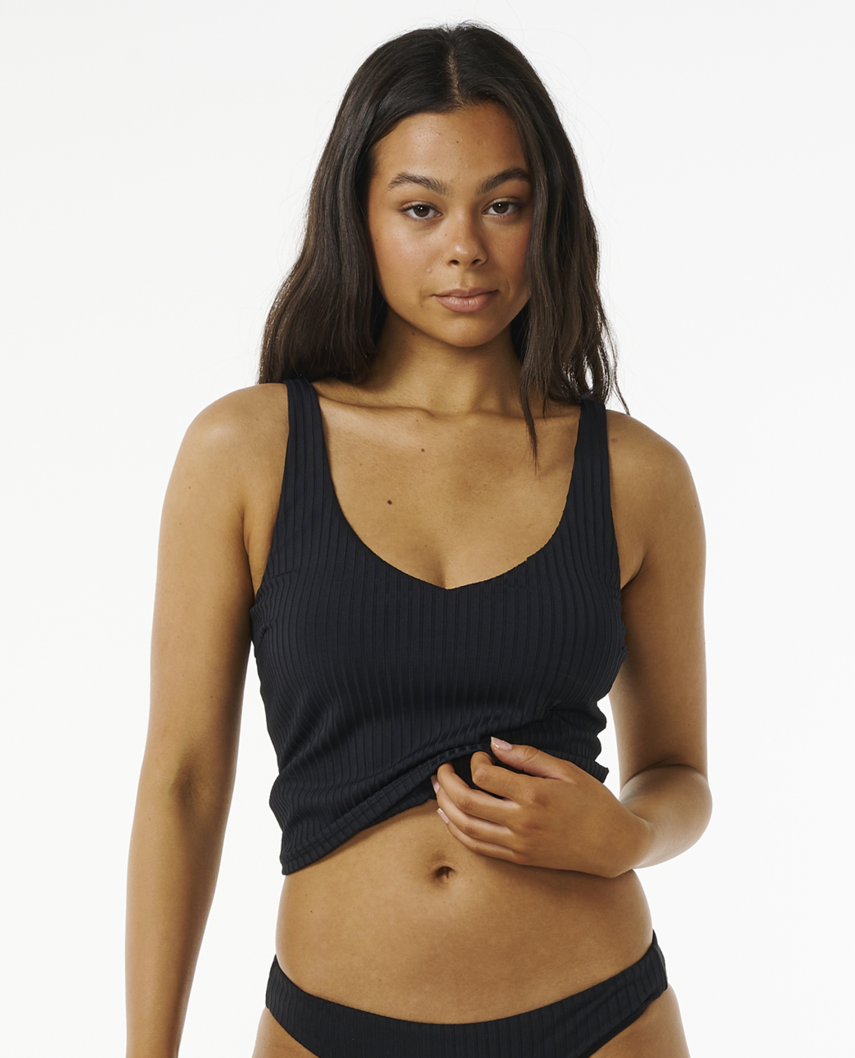 Rip Curl Premium Surf Tankini in Black