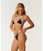 Rip Curl Surf Puff Cheeky in White/Black