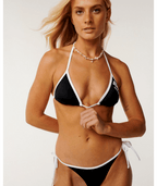 Rip Curl Surf Puff Sliding Tri in White/Black