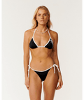 Rip Curl Surf Puff Sliding Tri in White/Black