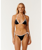 Rip Curl Surf Puff Sliding Tri in White/Black