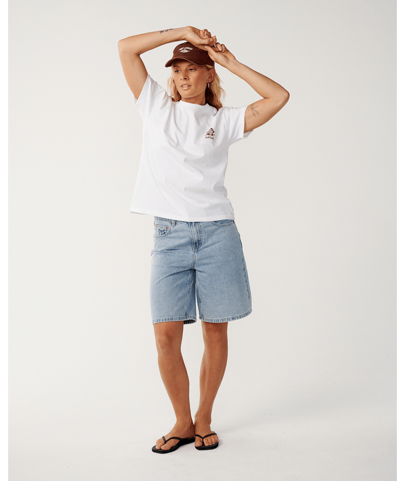 Rip Curl Surf Puff Party Pack Relaxed in WHITE