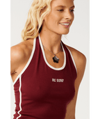 Rip Curl Samba Fitted Halter in DARK PlUM