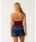 Rip Curl Samba Fitted Halter in DARK PlUM