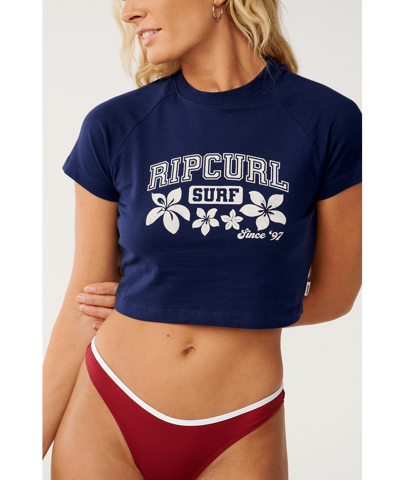 Rip Curl Retro Swell Baby Tee in NAVY
