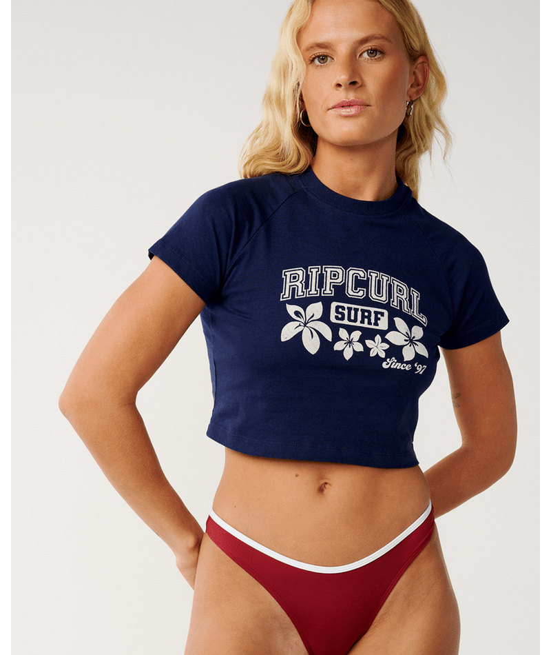 Rip Curl Retro Swell Baby Tee in NAVY