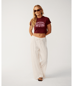 Rip Curl Retro Swell Baby Tee in DARK PlUM