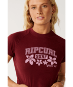 Rip Curl Retro Swell Baby Tee in DARK PlUM