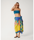 Rip Curl Bliss Stripe Shirred Bandeau in BLUE