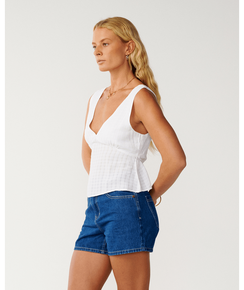 Rip Curl Island Dreams Sleeveless Top in WHITE