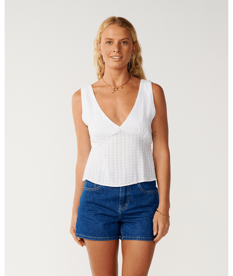 Rip Curl Island Dreams Sleeveless Top in WHITE