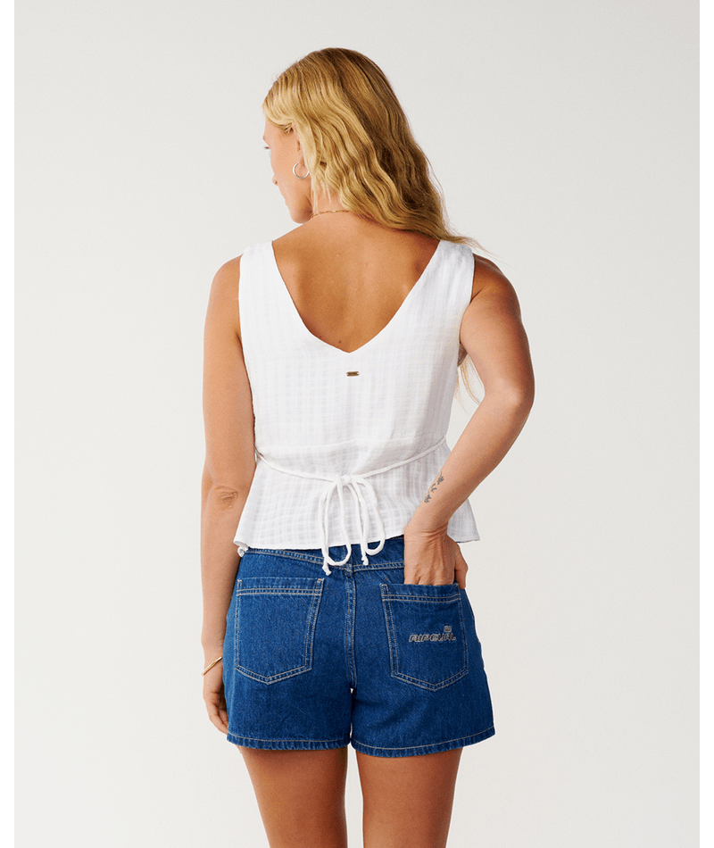Rip Curl Island Dreams Sleeveless Top in WHITE