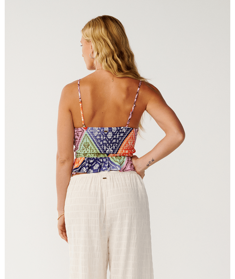 Rip Curl Bossa Nova Shirred Cami in MULTICO