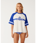 Rip Curl Dolphin Archive Oversized Tee in BONE