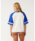 Rip Curl Dolphin Archive Oversized Tee in BONE