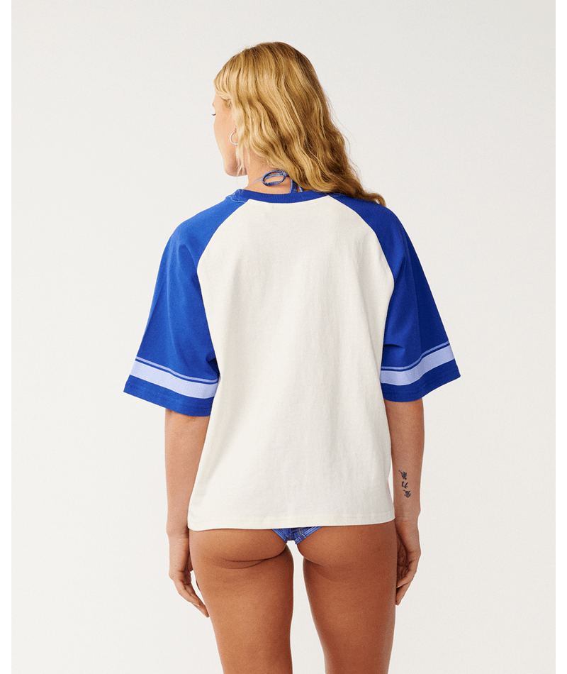 Rip Curl Dolphin Archive Oversized Tee in BONE