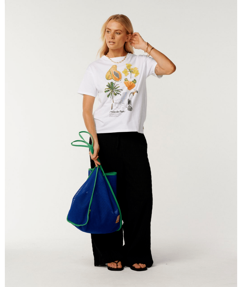 Rip Curl Paraiso Relaxed Tee in Optical White