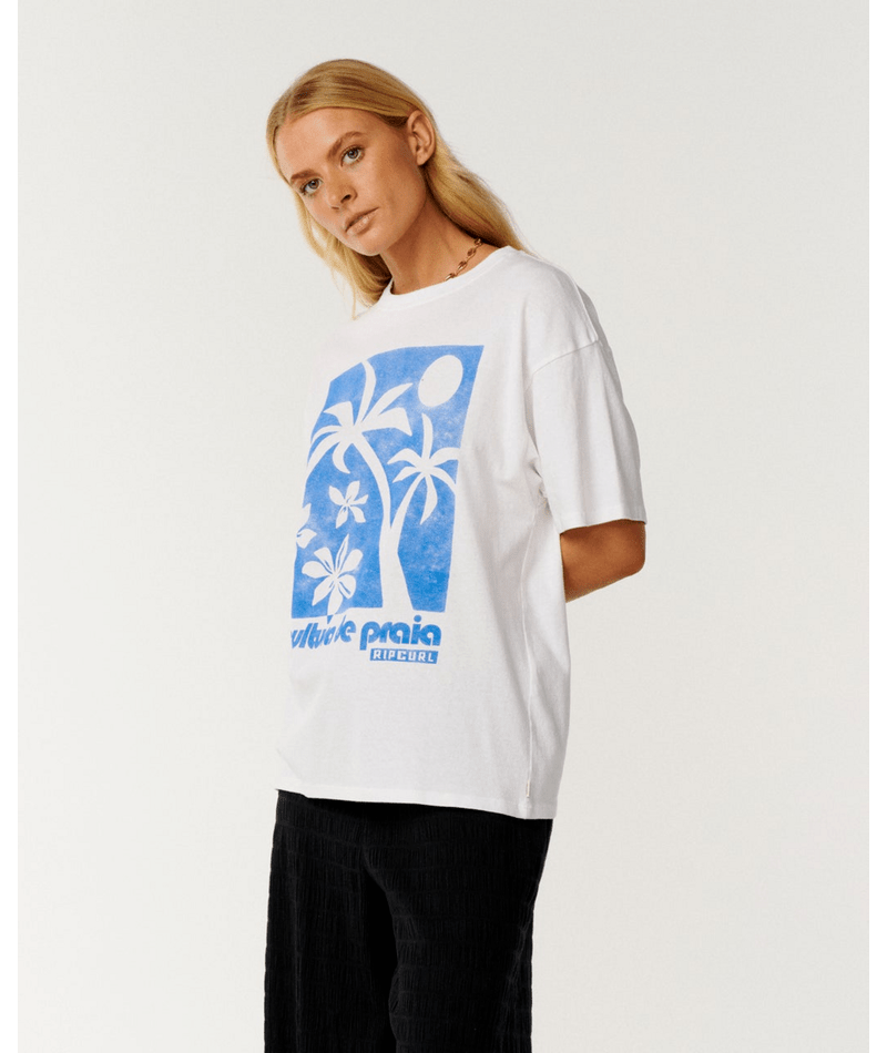 Rip Curl Paraiso Oversized Tee in White