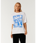 Rip Curl Paraiso Oversized Tee in White