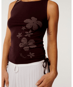 Rip Curl Echo Wave Y2k Tank in FUDGE