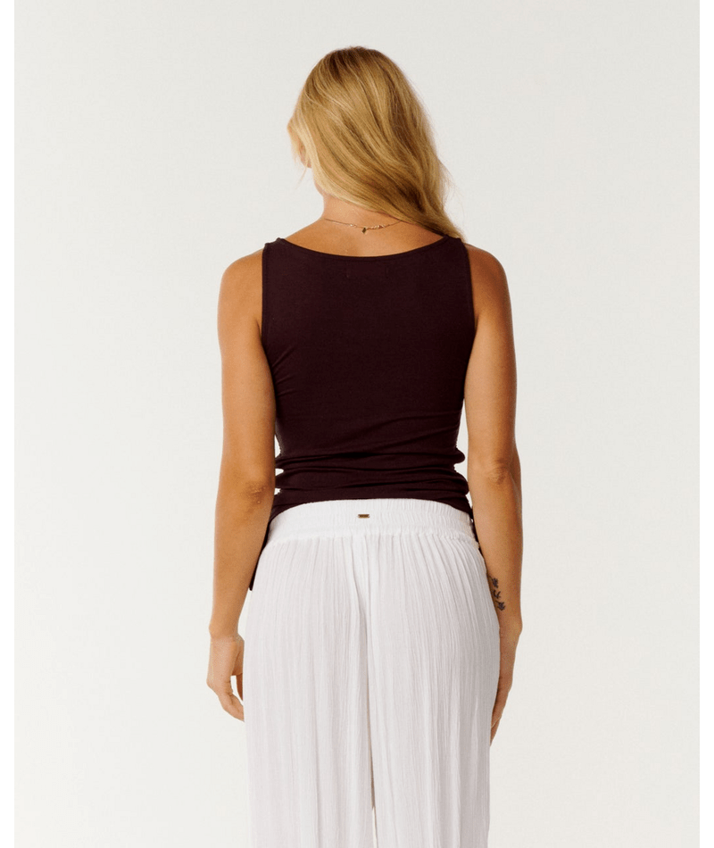 Rip Curl Echo Wave Y2k Tank in FUDGE