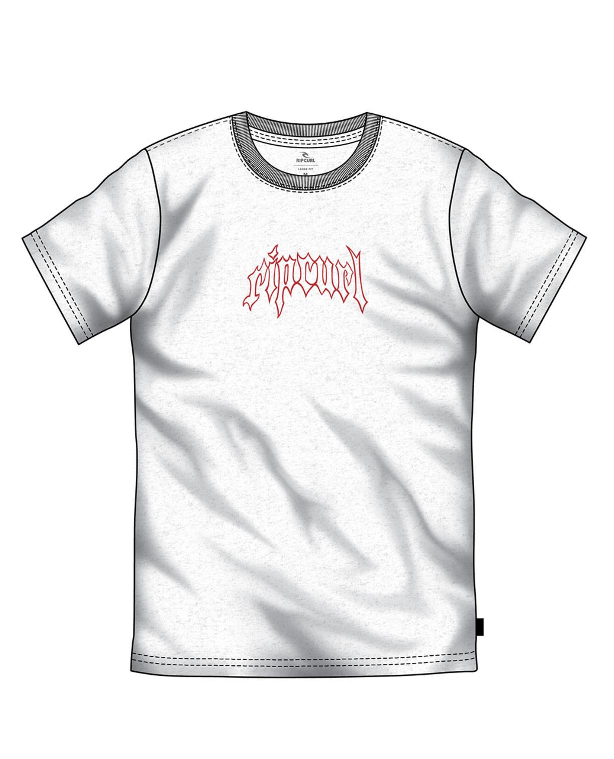 Rip Curl Archive Goth Embroidery Tee in SPORTS MARLE