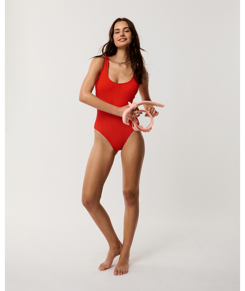 Rip Curl Vibe Surf One Piece in RED