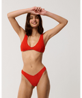 Rip Curl Vibe Surf High Cheeky in RED