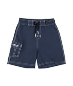 Billabong Boys 2-7 Groms Throw On 13" Boardshorts in Dusty Indigo