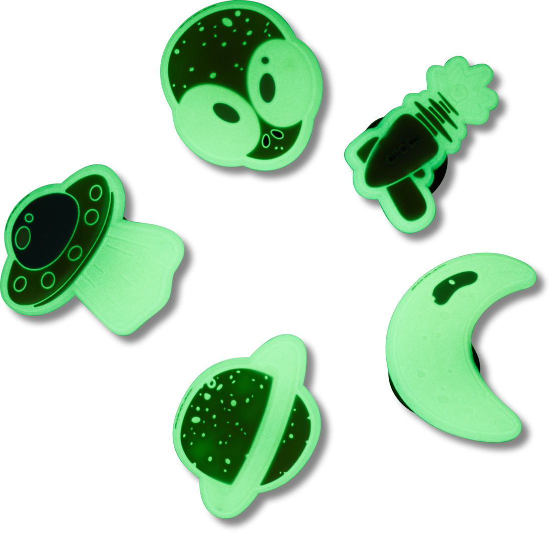 Crocs Glow in the Dark Space 5 Pack
