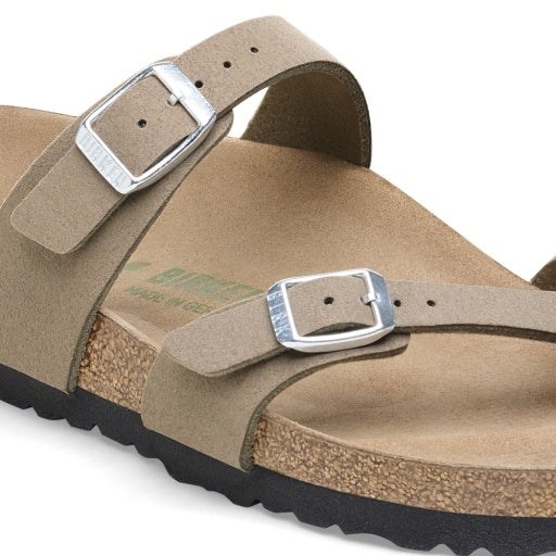 Birkenstock Mayari Vegan Grey Taupe Synthetic Regular in Grey Taupe