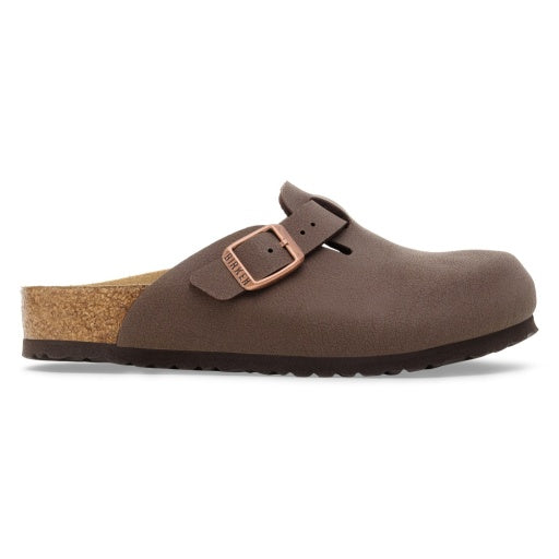 Birkenstock Boston Kids Mocca Birkibuc Narrow in Mocca