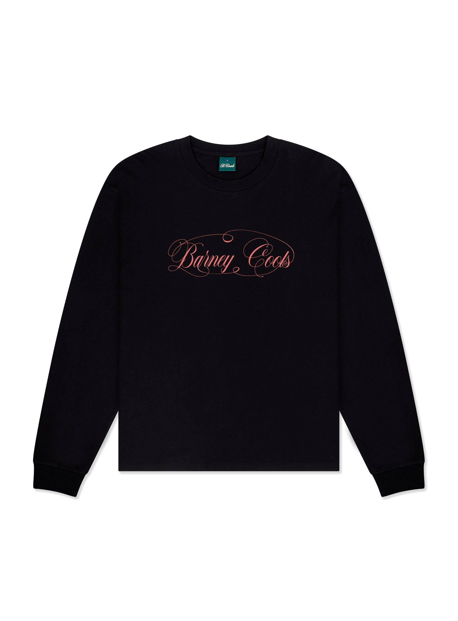 Barney Cools Script Crop Ls T-Shirt Black in Single