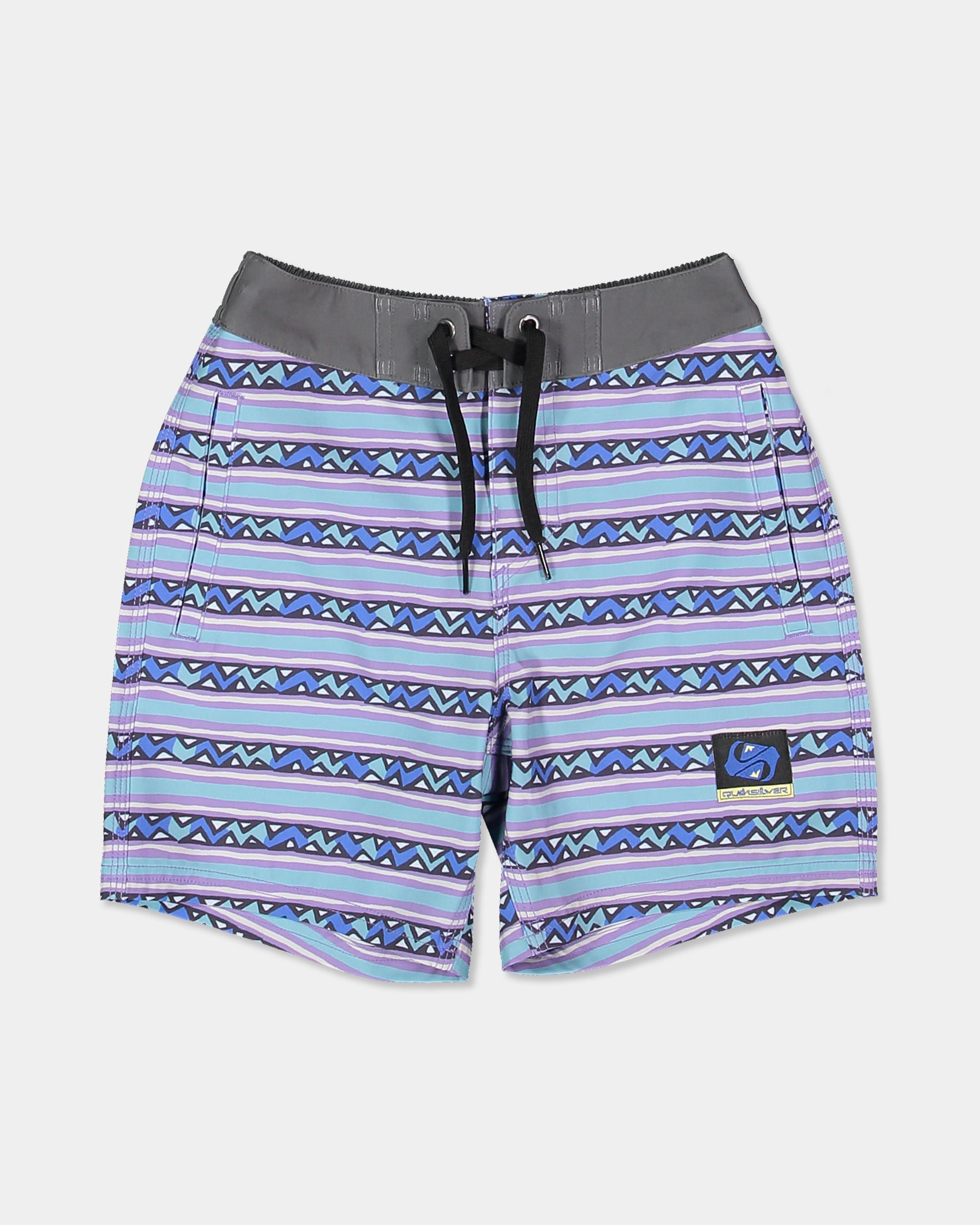 Quiksilver Boys 2-7 Wax Heads 13" Volley Shorts in Stillwater