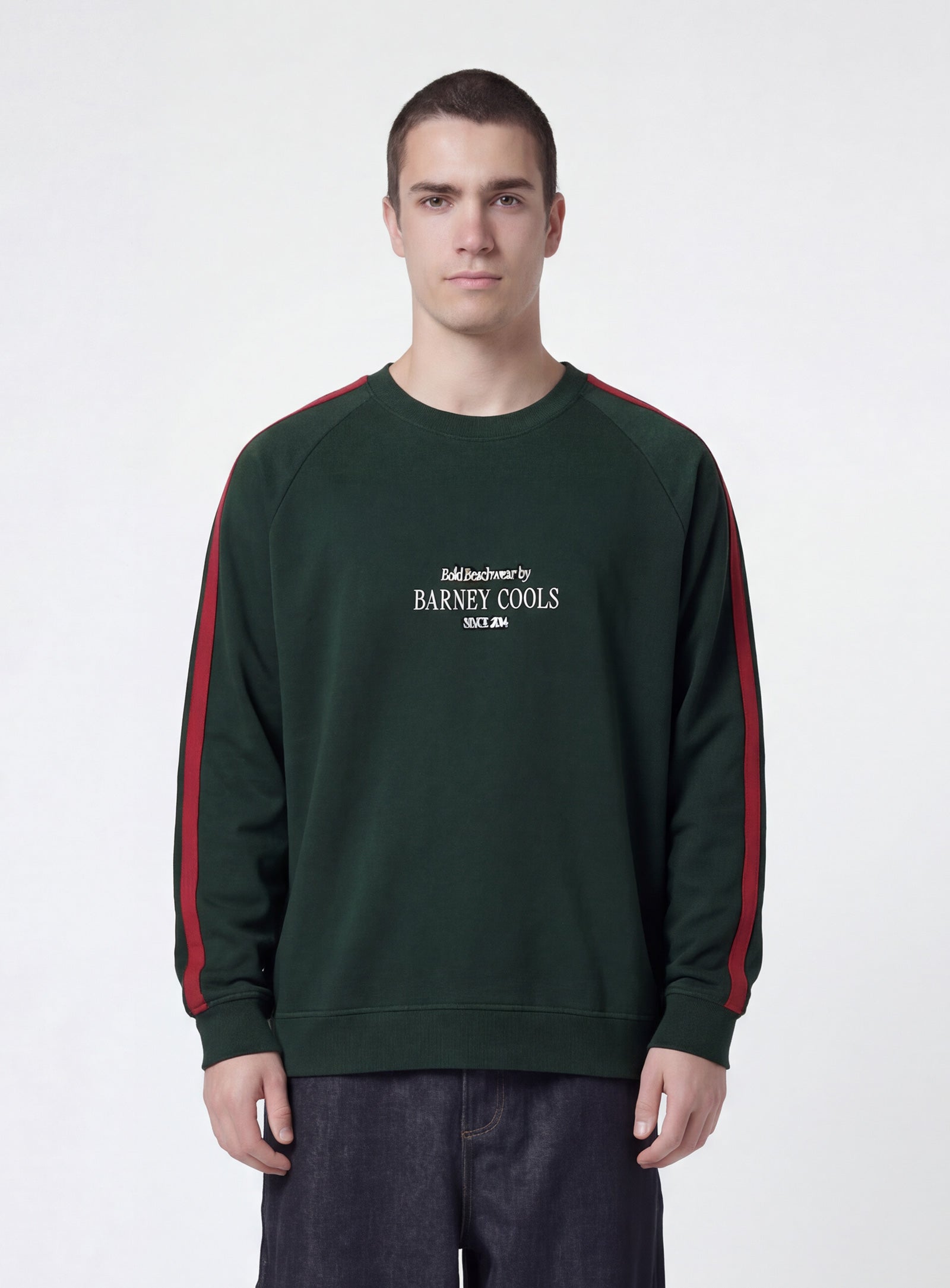 Barney Cools Bb14 Crop Ls T-Shirt Forest in Single