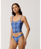 Rip Curl Archive: Plaid Tankini in BLUE