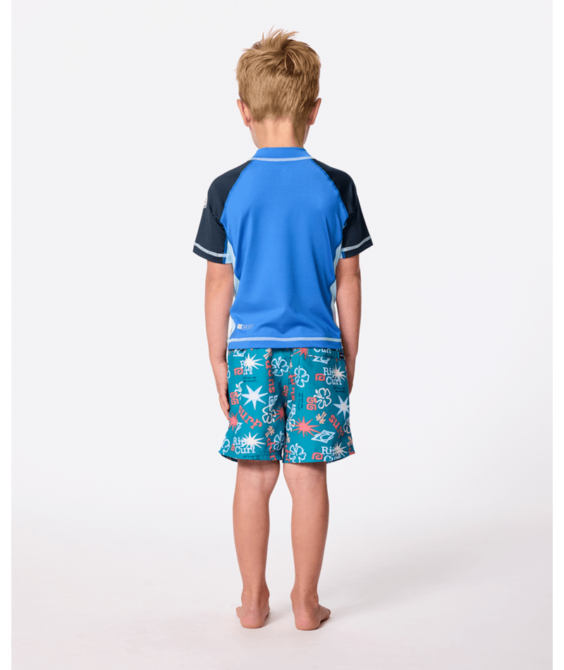 Rip Curl Shock Upf S/S-Boy in BLUE GUM